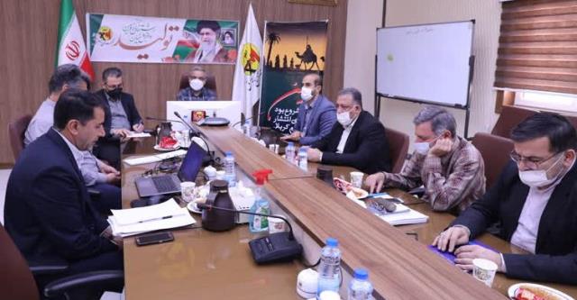 دومین جلسه بررسی روندعملیات اجرایی قرارگاه رفاهی اربعین وزارت نیرو در شلمچه